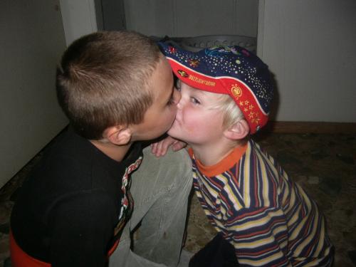 Caught in the act!! lol - This is Sky kissing the other girls sister...ohh myyy!! lol!!