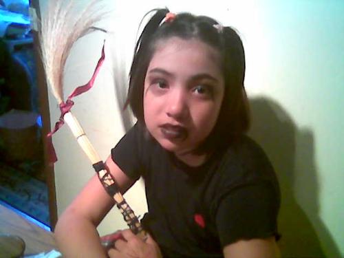 Happy Halloween - My girl, all dressed up and ready to scare..