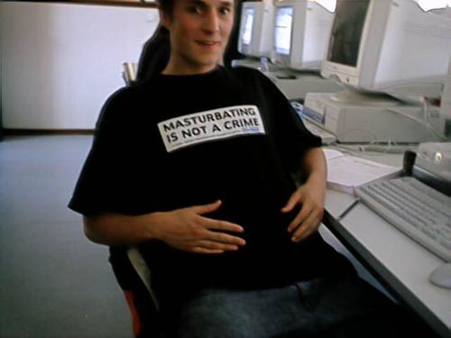 Masturbation is not a crime - Wow, that is a cute t-shirt.