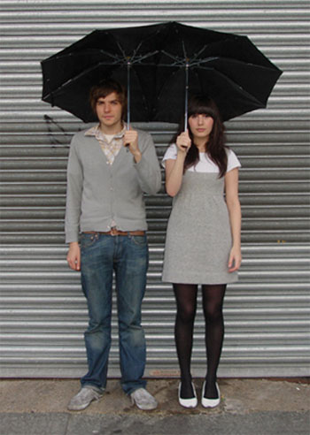 An umbrella for couples - Here is an umbrella for couples, it is pretty cute