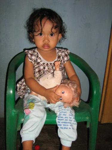 my child - pake baju mau mandi