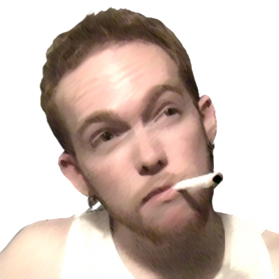 Alex with cigarette - This is a photos of me with a fake cigarette.