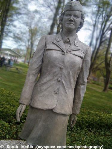 By: Sarah McSib - Allendale, Michigan - Dedication Statue To: 'All Of The Women Who Served In The Military' @ the 'Garden Of Honor'