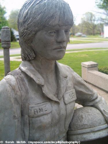 By: Sarah McSib - Allendale, Michigan - The 'Gulf Conflict' Statue @ the 'Garden Of Honor'