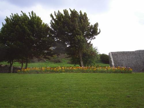 Drogheda - Some of the remains of the medieval walls in Drogheda, an old fortified city.