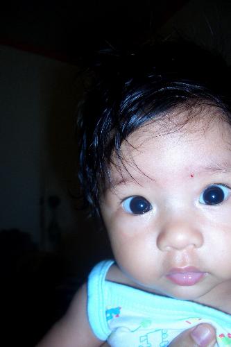 so cute - baby kali is just soooo cute. she likes having her picture taken. she always looks at the camera when you take pictures of her. i love my nice..it's just so wonderful to have her in our family