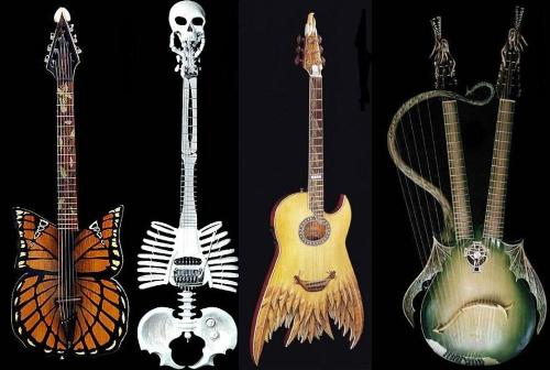 Funky guitars - customised guitars giving a deadly look....!!
