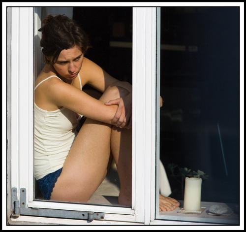 nervous feelings - nervous feeling lady in window