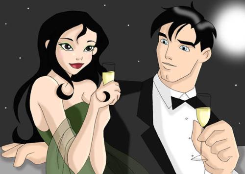 the new batman  - batmans replacement with his girlfriend aww lol