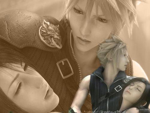 cloud and tifa - i like to imagine that this is me and my baby... hehehe