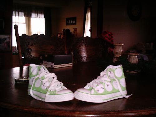 converse - green spotted converse shoes