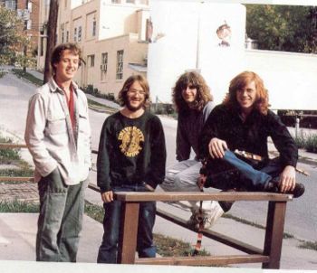 Old Phish Photo - Very old photo of Phish infront of the Hood Milk Factory