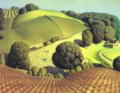 Grant Wood - When they were first married back in 1950, my parents lived in an apartment where Grant Wood had once lived and worked on his art.  We all have a soft spot for him because of this.