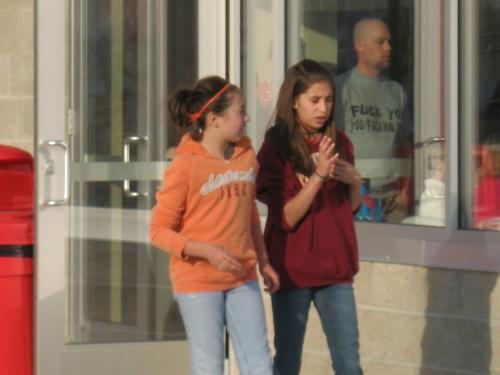 Fans - A couple of the young NASCAR fans at a local track here in Minnesota