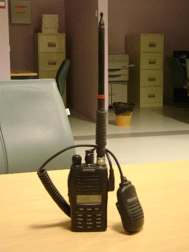 walkie talkie - this is my 1st walkie talkie. its kenwood tk-508. i buy it after about 6 months, after i pass my exam. i'm still learning how to used it. thanks to my other ham friends, i can used it slowly