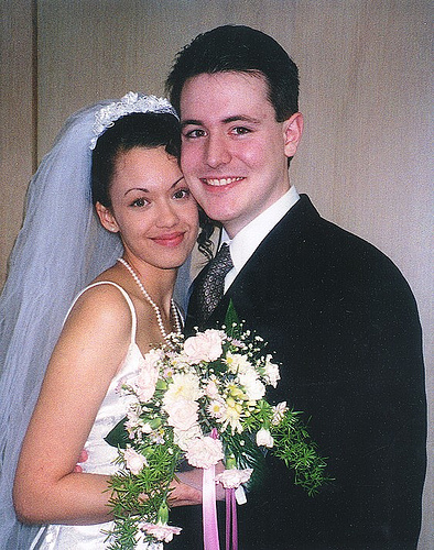 pictue perfect. - Picture taken shortly after the wedding vows!!!