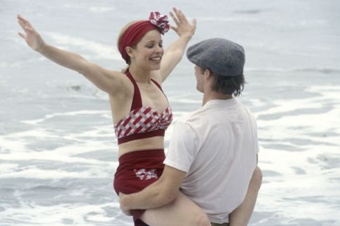 Photo of one of the scenes in The Notebook - A photo of Rachel Mcadams and Ryan Gosling in one of the scenes in the notebook. Really great love story..