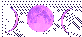 Triple Moons - The triple moons in purple