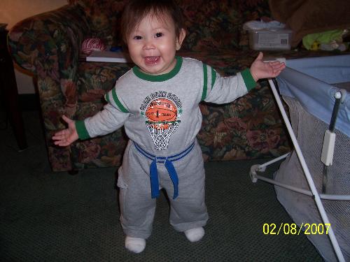 my son - This is the mixture of two races. FIlipino and American what can you say it?