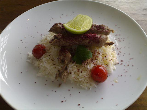 kebabs - Nicely served Persian kebabs.