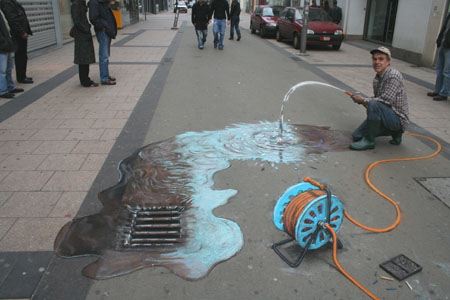 water - very nice . It seems like a pouring from the page is not water but oil. How precious it is.