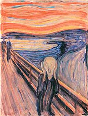 The Scream - 'The Scream,' Edvard Munch's painting of modern angst, was stolen by gunmen from an Oslo, Norway.