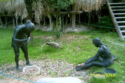 life , living - just look at the picture, there are two persons in it,it shows that our ancestors were doing some farming for their living , i don't know the exact date of it's period only know it's about many thousand years ago!