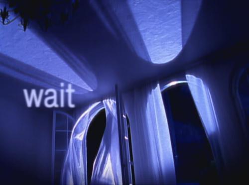 Wait - Tagline on Millennium intro.