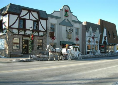 Frankenmuth, Michigan, USA - Frankenmuth is host to over 3 million tourists each year. The big attraction is the Bavarian restarants and shops. My favorite time there was on a horse drawn carriage ride one night in January - snow, Christmas lights, and a warm wool blanket along with good company made it a night to remember.