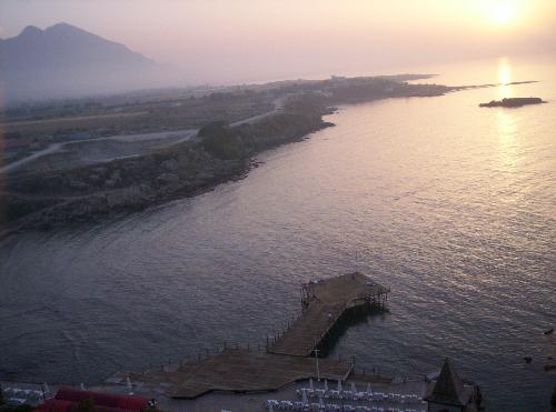 A sunset View from north cyprus  - This is a photo taken by me last weekend from one of the beatiful hotel of north cyprus called Merit Crystal Cove