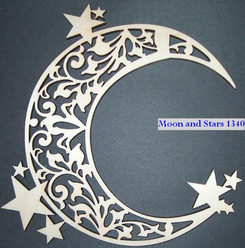 Moon and Stars - Image of moon and stars