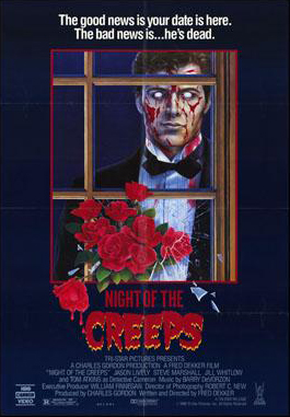 Night Of The Creeps VHS Cover Art - This is the Night Of The Creeps VHS cover art.