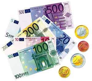 Euro money - In this picture you can see all the Euro money 