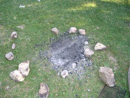 Destroyed campfire - Destroyed campfire, by us, in Ciolanu (Buzau, Romania)