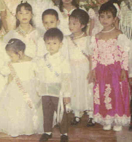 pius, krizette dalope, kamille dalope, rhoda banez - Rhoda, now 19, showed this photo to her new friend, my son, also 19. They were amazed that they were together in this picture when they were 6 years old.