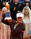 Ana Ivanovic - Ana Ivanovic with the German Open trophy.