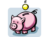 piggy bank clip art - I could use a bit more to put in the piggy bank for a rainy day or retirement.