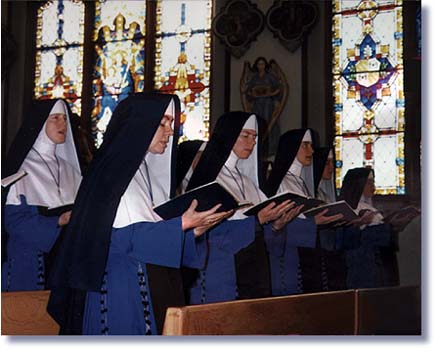 Sisters at Chapel - Is there anything more lovely than a Sister in full habit?