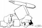 Writers Block - Block on a writers head