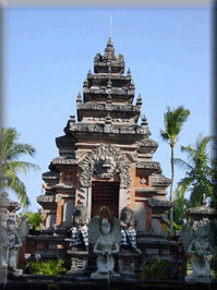 entrance gate - welcome to bali island