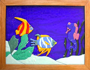 glass painting - This Photo is made on glass. Painted with nice colors and looking cool