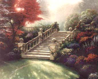 Thomas Kinkade's Stairway to Paradise - Image of Thomas Kinkades Stairway to Paradise