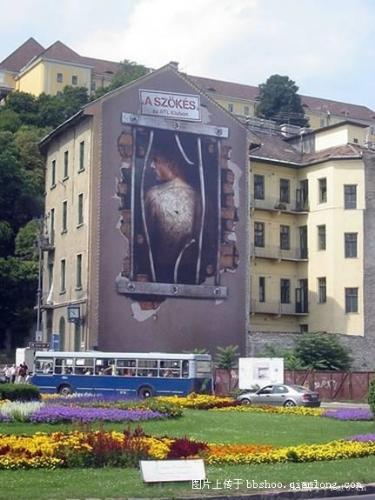 The advertisement of Prison Break - The advertisement of Prison Break in Budapest street.