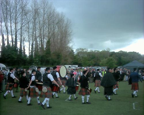 Scottish Highlanders - Modern Scottish Highlanders in full regalia at a Piping Festival.