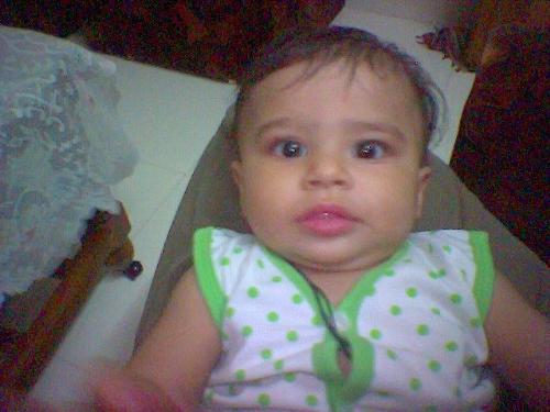 my son - this photo has been taken by my friend with his mobile. name : moxit maunuk shah age : 3 months
