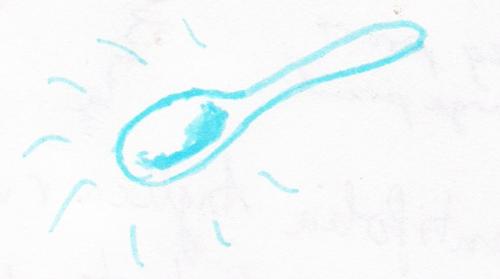 spoon - A very quick sketch I did of a spoon.