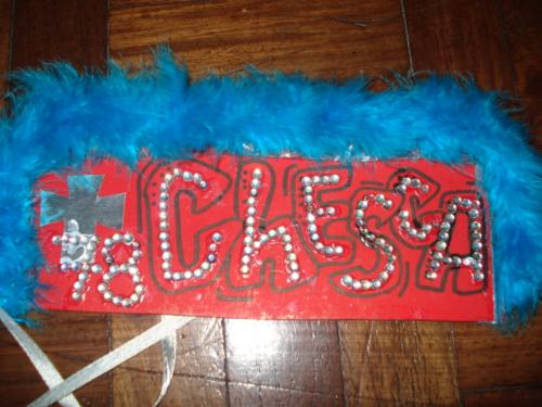 my sister's name - In this picture is an artwork made by my sister. The subject of such artwork is her name.
