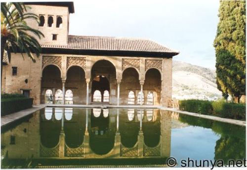 View of the Alhambra - A beautiful arabic building