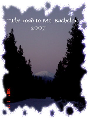 Mountains - Excellent place to snow ski in Central Oregon. Mt. Bachelor in the Winter 2007.