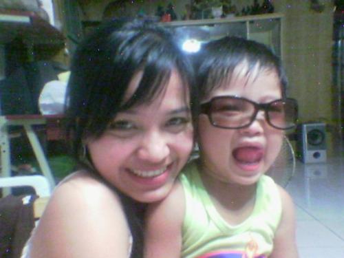 me and my cute and only nephew - that's my nephew there. isn't he so cute?!?!?!